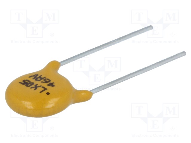 Fuse: PTC polymer; 50mA; Package: bag; Ø0.51x7.6mm