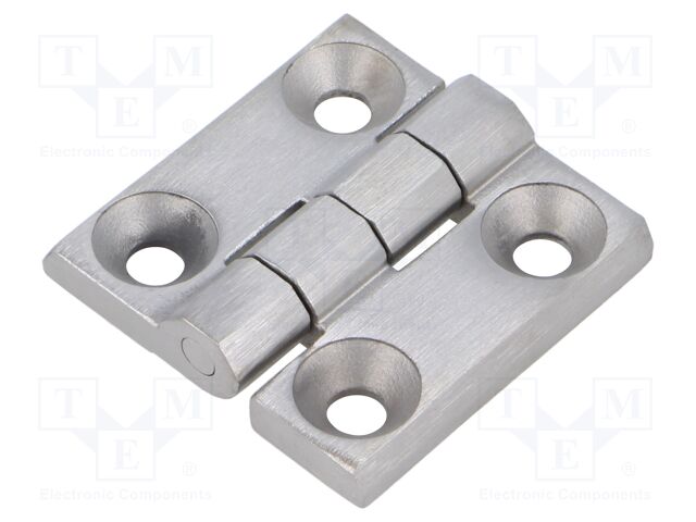 Hinge; Width: 40mm; stainless steel; H: 40mm; Holes no: 4