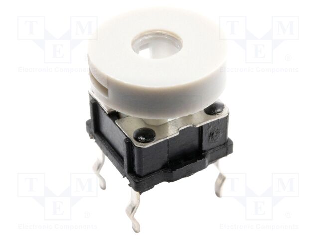 ILLUMINATED TACTILE SWITCH, SPST, 50mA, 12VDC