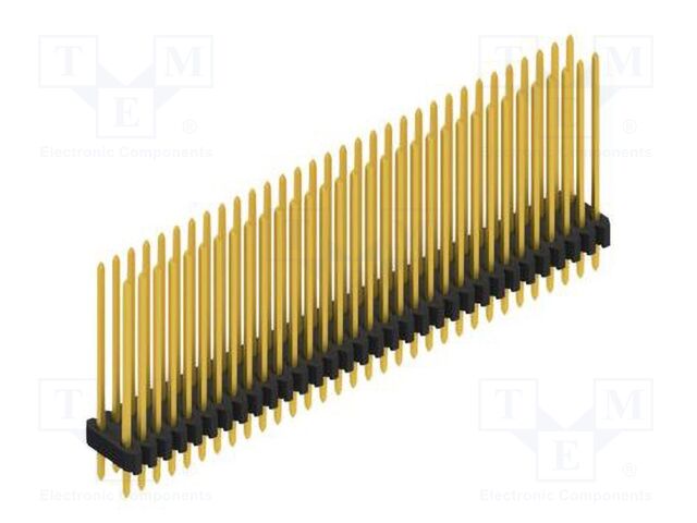 Connector: pin strips; pin header; male; PIN: 64; 1.27mm; THT; 2x32