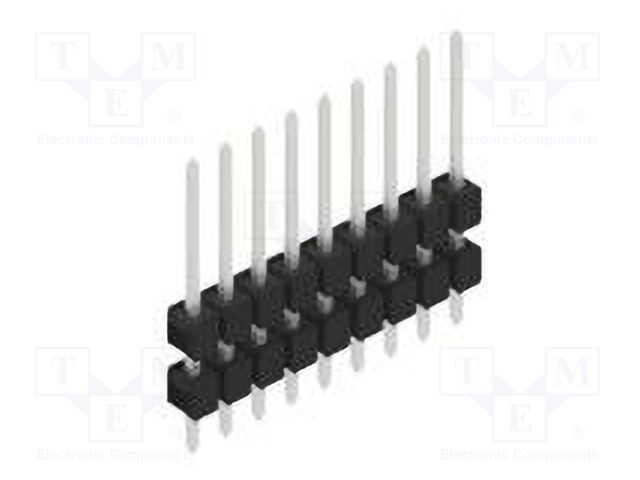 Connector: pin strips; pin header; male; PIN: 9; 2.54mm; THT; 1x9