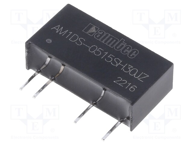 Converter: DC/DC; 1W; Uin: 4.5÷5.5V; 15VDC; Iout: 67mA; SIP7; 2.3g