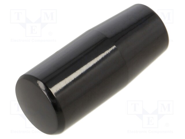 Conical knob; M6; 40mm; black; L: 50mm; Base dia: 17mm; Ømax: 21mm