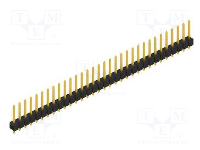 Connector: pin strips; pin header; male; PIN: 32; 2.54mm; THT; 1x32