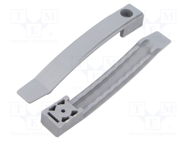 Screw mounted clamp; polyamide 6.6; grey; W: 20mm; L: 135mm; 10pcs.