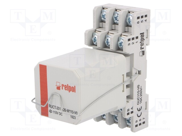 Relay: interface; 3PDT; Ucoil: 110VDC; 16A; 16A/250VAC; 16A/24VDC