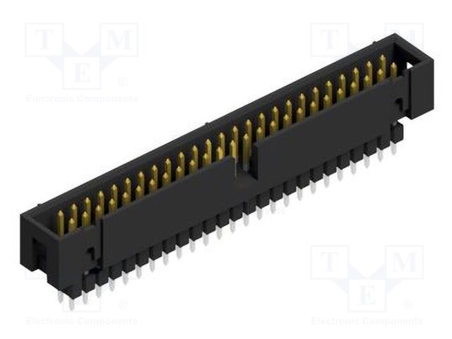 Connector: pin strips; pin header; male; PIN: 50; 2.54mm; THT; 2x25