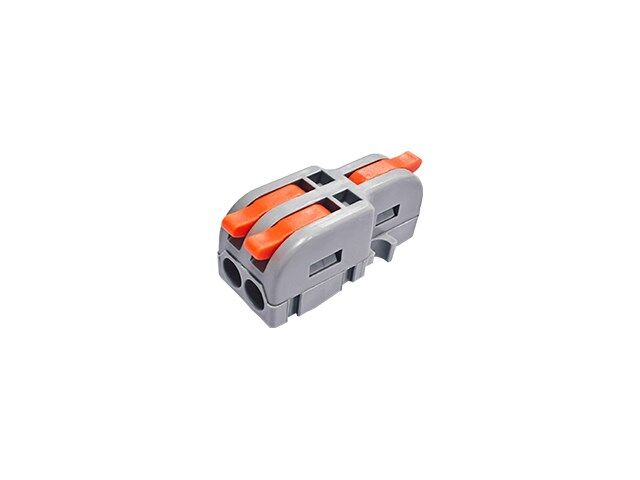 Quick splice; 20A; 600V; for cable; spring clamp; grey; 0.2÷4mm2