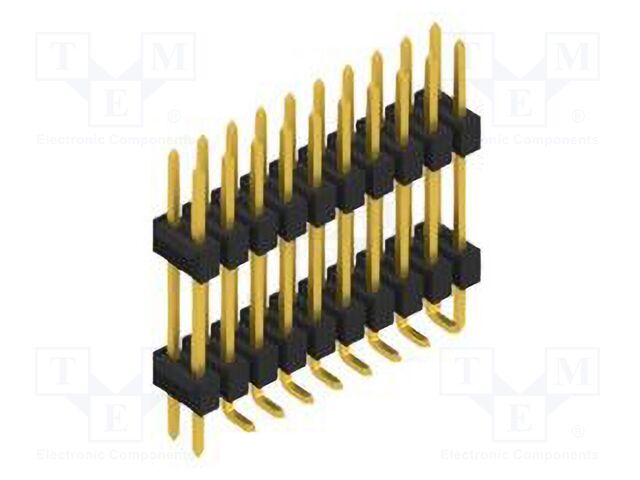 Connector: pin strips; pin header; male; PIN: 20; 2.54mm; SMT; 2x10