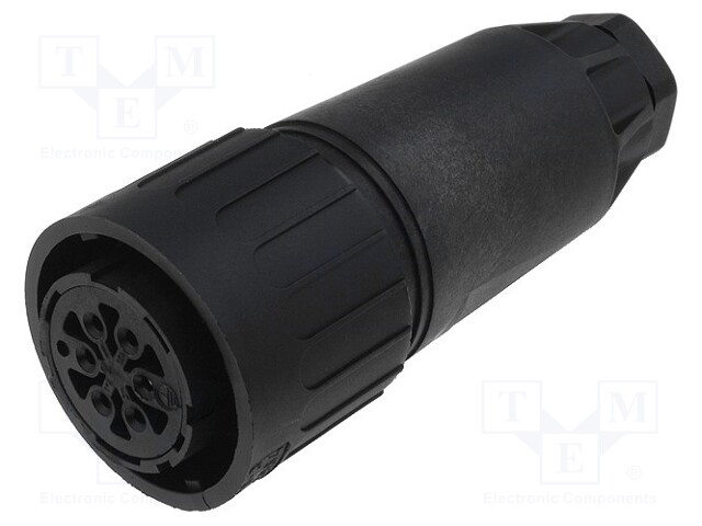 Connector: circular; plug; PIN: 6; female; screw terminal; IP65