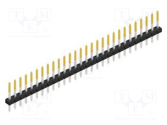 Connector: pin strips; pin header; male; PIN: 28; 2mm; THT; 1x28