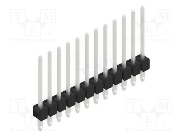 Connector: pin strips; pin header; male; PIN: 12; 2.54mm; THT; 1x12