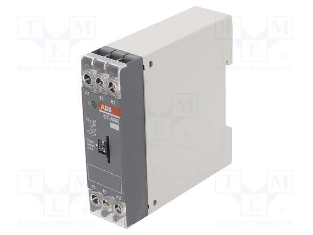 Time Delay Relay, 24 VDC, 0.3 s, 30 s, 1CO, DIN Rail