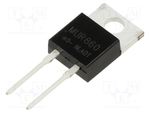 Diode: rectifying; THT; 600V; 8A; tube; Ifsm: 110A; TO220AC; 35ns
