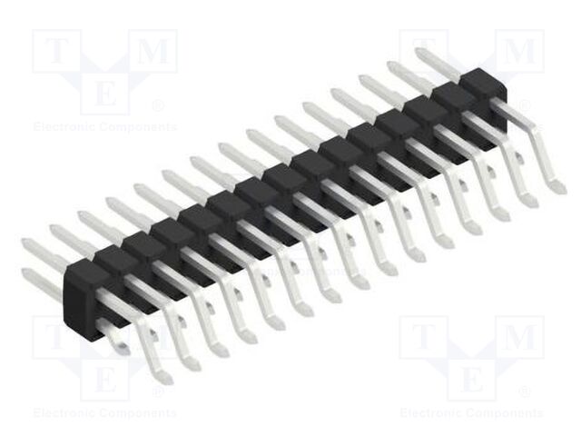 Connector: pin strips; pin header; male; PIN: 30; 2.54mm; SMT; 2x15