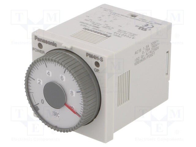 Timer; 0,1s÷500h; DPDT; 250VAC/5A; 100÷240VAC; socket,on panel