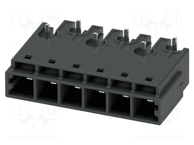 PCB headers, nominal cross section: 4 mm2, color: black, nom