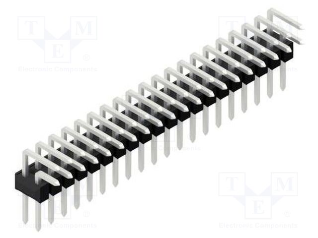 Connector: pin strips; pin header; male; PIN: 40; 2.54mm; THT; 2x20