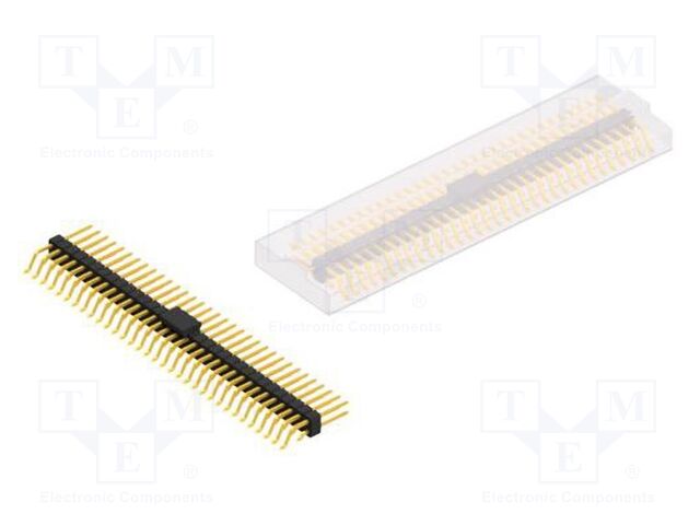 Connector: pin strips; pin header; male; PIN: 66; 2.54mm; SMT; 2x33