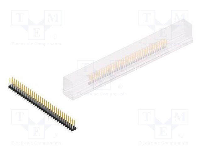 Connector: pin strips; pin header; male; PIN: 64; 2mm; SMT; 2x32