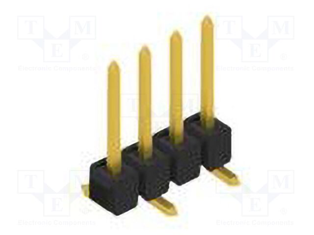 Connector: pin strips; pin header; male; PIN: 4; 2.54mm; SMT; 1x4