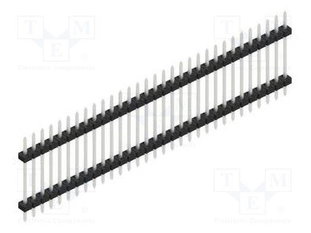 Connector: pin strips; pin header; male; PIN: 31; 2mm; THT; 1x31