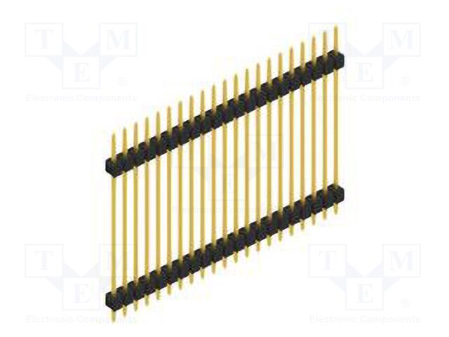 Connector: pin strips; pin header; male; PIN: 21; 2.54mm; THT; 1x21