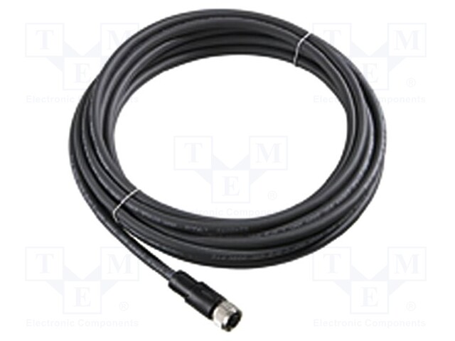 Connection lead; M12; PIN: 12; straight; 5m; Insulation: PUR