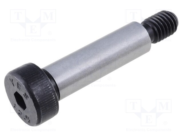 Shoulder screw; Mat: steel; Thread len: 13mm; Thread: M8; Cut: imbus