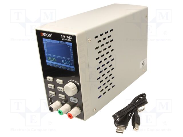 Power supply: programmable laboratory; Channels: 1; 0÷60VDC; 0÷5A