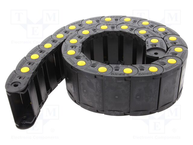 Cable chain; MEDIUM; Bend.rad: 75mm; L: 1000mm; Int.height: 25mm