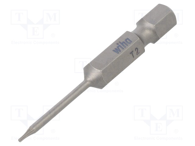 Screwdriver bit; Torx®; TX02; Overall len: 50mm