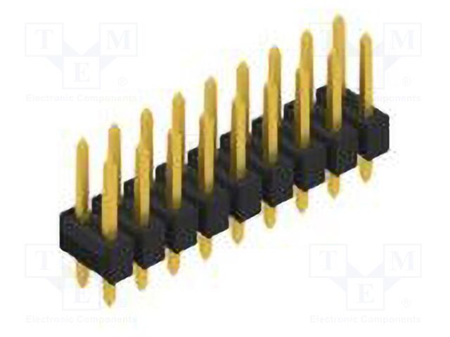 Connector: pin strips; pin header; male; PIN: 18; 2.54mm; THT; 2x9
