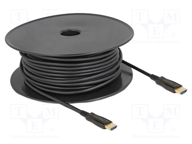 Cable; HDMI plug,both sides; HDMI 2.1,High Speed,optical; black