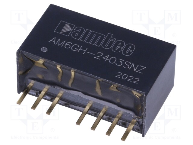 Converter: DC/DC; 6W; Uin: 9÷36V; 3.3VDC; Iout: 1.35A; SIP8; 4.9g