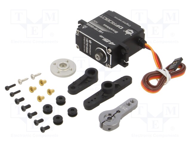 Motor: servo; 6÷8.4VDC; 40x20x40.5mm; IP67; Bearing: ball bearing