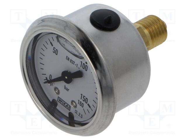 Manometer; -1÷3bar; Class: 2.5; 100mm; -20÷60°C; IP65; steel; 113.53