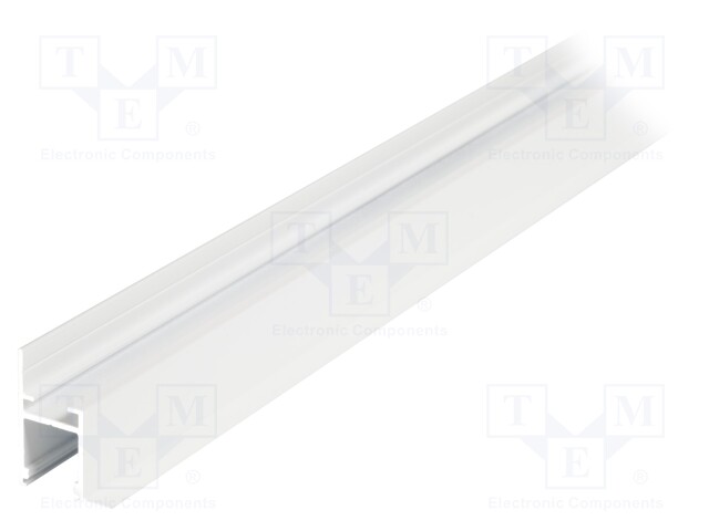 Profiles for LED modules; recessed; white; L: 2m; aluminium