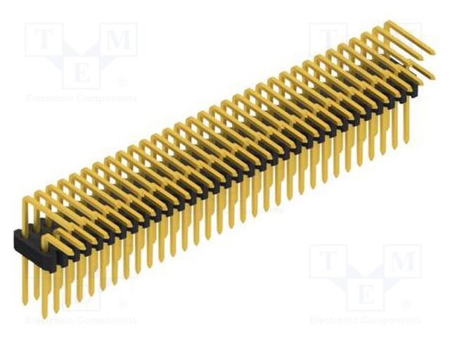 Connector: pin strips; pin header; male; PIN: 64; 1.27mm; THT; 2x32
