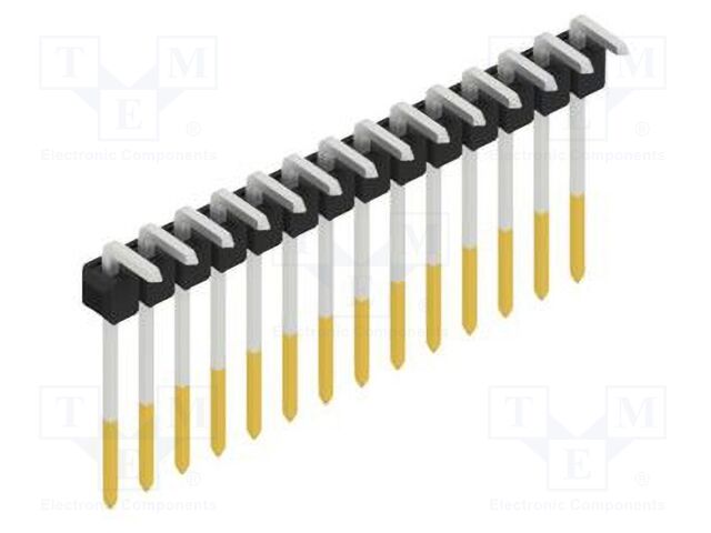 Connector: pin strips; pin header; male; PIN: 14; 2.54mm; THT; 1x14