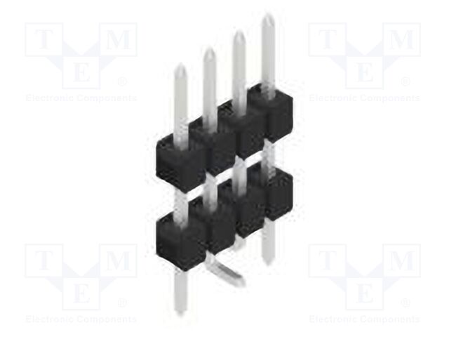 Connector: pin strips; pin header; male; PIN: 4; 2.54mm; SMT; 1x4