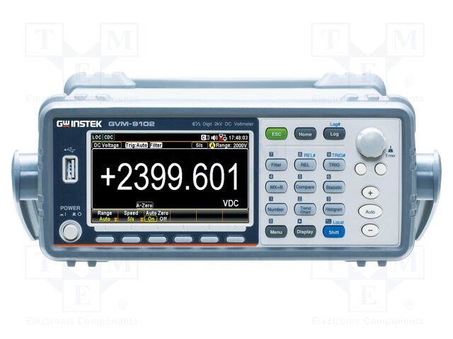 Meter: voltmeter; colour,LCD TFT 4,3"; Sampling: 10000x/s; ±0.01%