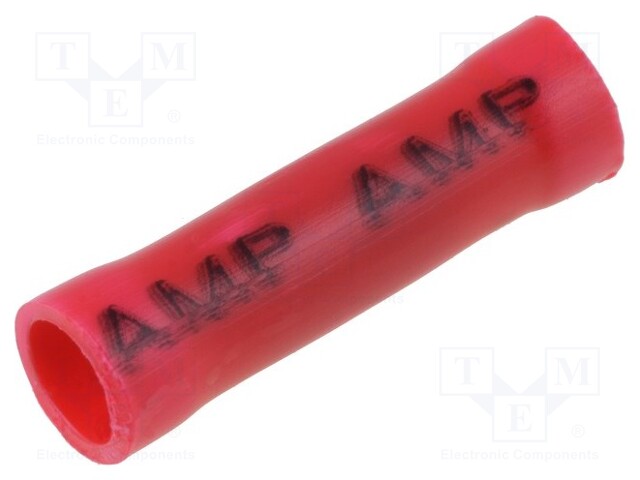 Butt splice; insulated; copper; 0.3÷1.42mm2; tinned; crimped