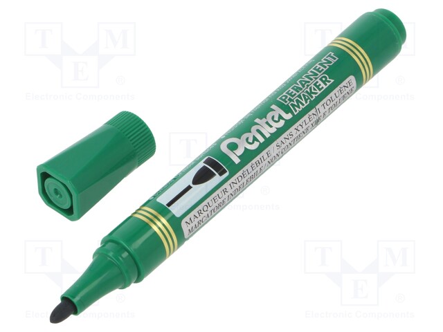 Permanent marker; green; round; N850