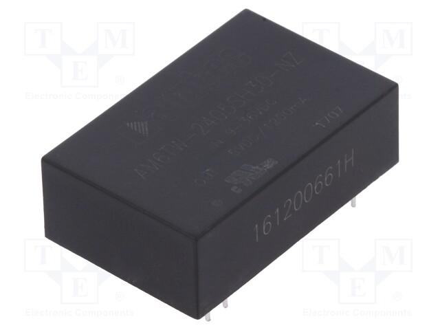 Converter: DC/DC; 6W; Uin: 9÷36V; 5VDC; Iout: 1.2A; DIP24; 13g