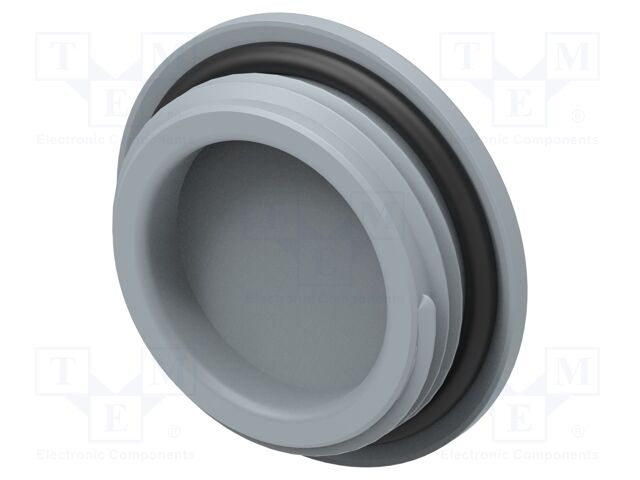Stopper; polyamide; grey; IP68; Entrelec; Gland: M25; 6mm; Pitch: 1.5