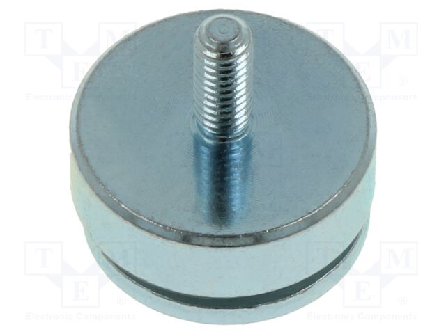 Magnet: permanent; NdFeB; 69N; Ø: 20mm; H: 15.5mm; zinc plated steel