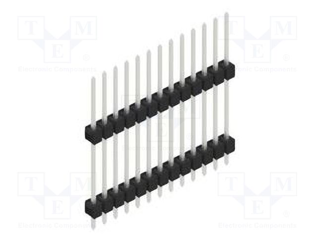 Connector: pin strips; pin header; male; PIN: 13; 2.54mm; THT; 1x13