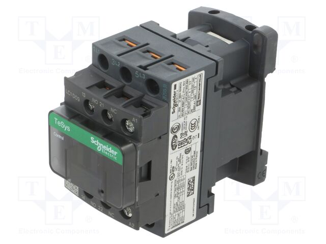 Contactor: 3-pole; NO x3; Auxiliary contacts: NC,NO; 220VAC; 9A