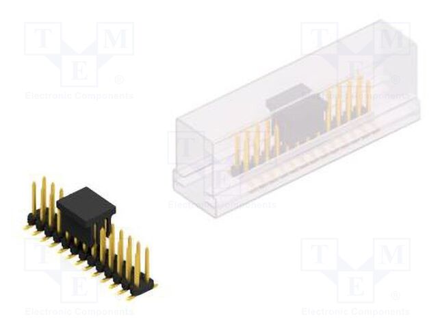 Connector: pin strips; pin header; male; PIN: 26; 2mm; SMT; 2x13